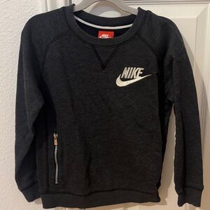 Nike Charcoal Sweatshirt with White Logo